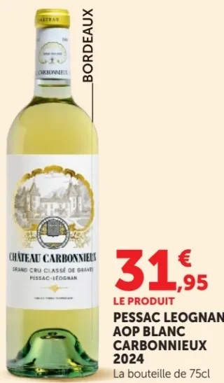 Pessac Leognan AOP Blanc Carbonnieux 2024