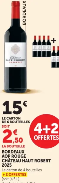 BORDEAUX AOP ROUGE CHÂTEAU HAUT ROBERT
