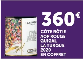 Vin rouge Côte Rôtie AOP Guigal La Turque 2020 En Coffret