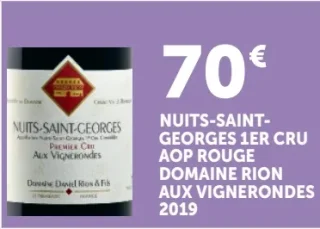 Vin rouge Nuits-Saint-Georges 1er Cru AOP Domaine Rion Aux Vignerondes 2019