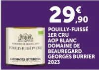 Vin blanc Pouilly-Fuissé 1er Cru AOP Domaine de Beauregard Georges Burrier 2023