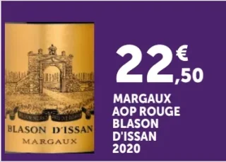 Vin rouge Margaux AOP Blason d'Issan 2020
