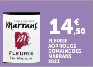 Vin rouge Fleurie AOP Domaine des Marrans 2023