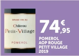 Vin rouge Pomerol AOP Petit Village 2019