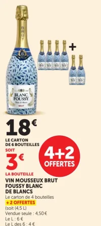 VIN MOUSSEUX BRUT FOUSSY BLANC DE BLANCS