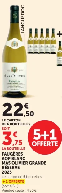 Faugères AOP Blanc Mas Olivier Grande Réserve 2025