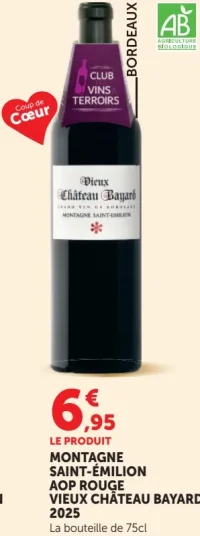MONTAGNE SAINT-ÉMILION AOP ROUGE VIEUX CHÂTEAU BAYARD 2025