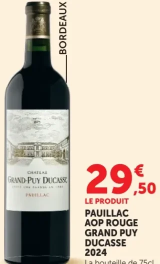 PAUILLAC AOP ROUGE GRAND PUY DUCASSE 2024