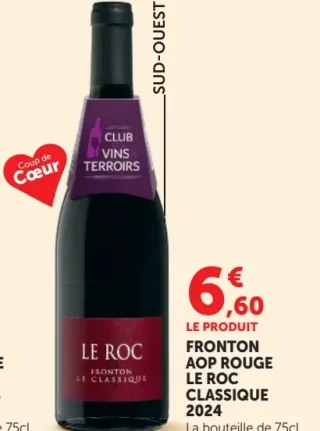 FRONTON AOP ROUGE LE ROC CLASSIQUE 2024