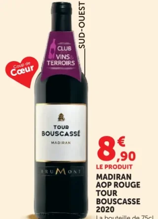 MADIRAN AOP ROUGE TOUR BOUSCASSE 2020