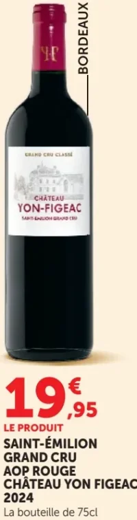 SAINT-ÉMILION GRAND CRU AOP ROUGE CHÂTEAU YON-FIGEAC 2024