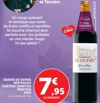 Graves de Vayres AOP Rouge Château Jeantieu Prestige 2020