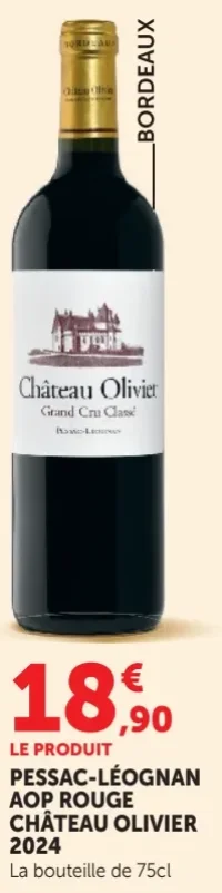 PESSAC-LÉOGNAN AOP ROUGE CHÂTEAU OLIVIER 2024