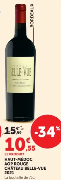 HAUT-MÉDOC AOP ROUGE CHÂTEAU BELLE-VUE 2021
