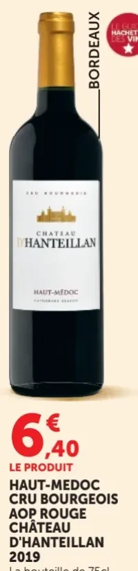 Haut-Médoc Cru Bourgeois AOP Rouge Château d'Hanteillan 2019