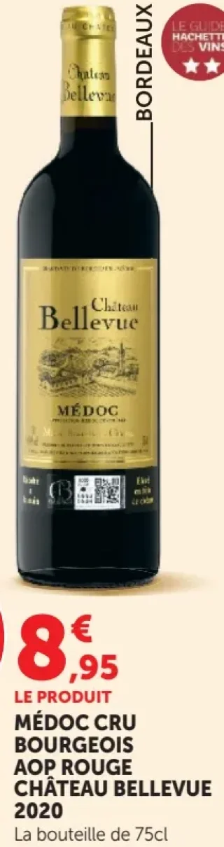 Médoc Cru Bourgeois AOP Rouge Château Bellevue 2020