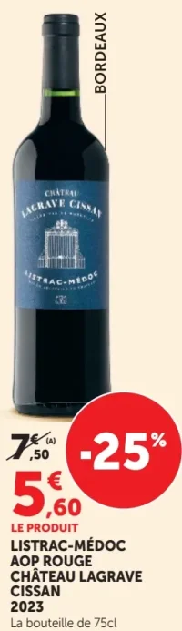 Château Lagrave Cissan Listrac-Médoc AOP Rouge 2023
