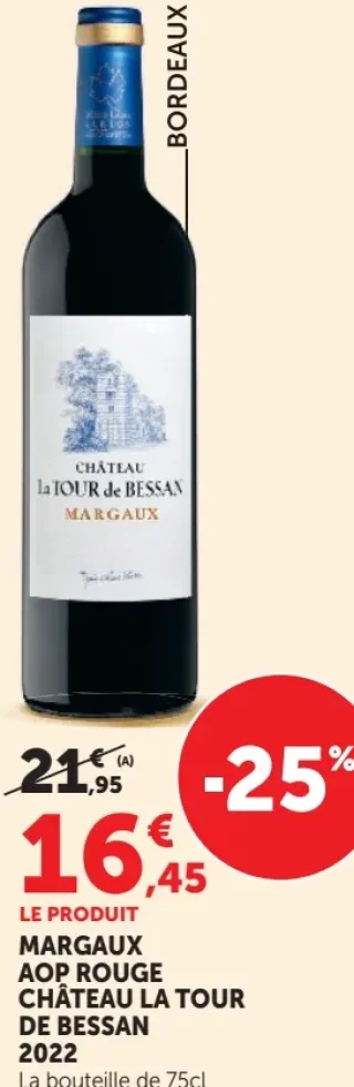 Château la Tour de Bessan Margaux AOP Rouge 2022
