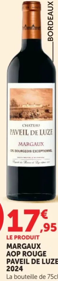 Paveil de Luze Margaux AOP Rouge 2024