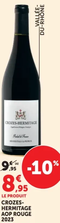 Vin rouge Crozes-Hermitage AOP Rouge 2023