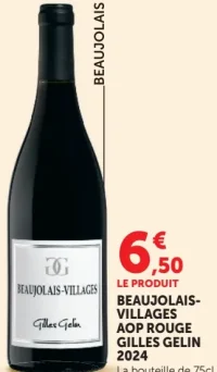 BEAUJOLAIS-VILLAGES AOP ROUGE GILLES GELIN 2024