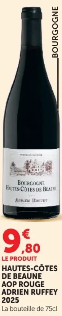 Hautes-Côtes de Beaune AOP Rouge Adrien Ruffey 2025