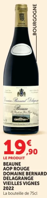 Beaune AOP Rouge Domaine Bernard Delagrange Vieilles Vignes 2022