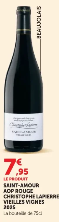 SAINT-AMOUR AOP ROUGE CHRISTOPHE LAPIERRE VIEILLES VIGNES 2025