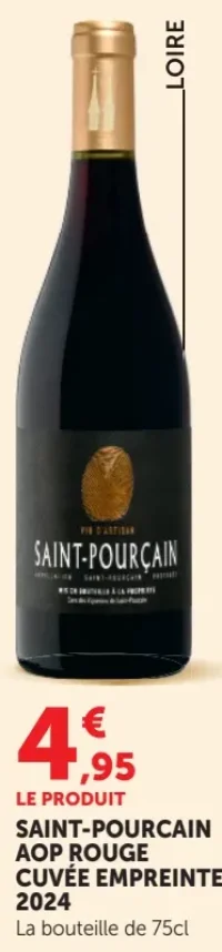 SAINT-POURCAIN AOP ROUGE CUVÉE EMPREINTE 2024