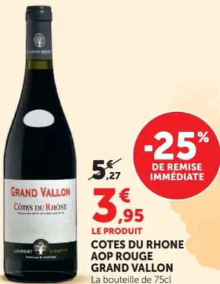 Côtes du Rhône AOP Rouge Grand Vallon