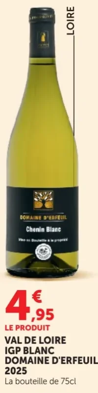 Val de Loire IGP Blanc Domaine d'Erfeuil 2025