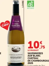 Savennières AOP Blanc Château de Chamboureau