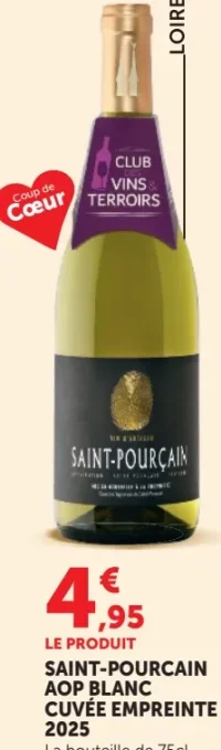 Saint-Pourçain AOP Blanc Cuvée Empreinte 2025