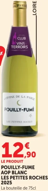 Pouilly-Fumé AOP Blanc Les Petites Roches 2025