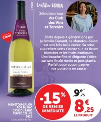 Menetou-Salon AOP Blanc Cave Durand Cuvée Céline 2025