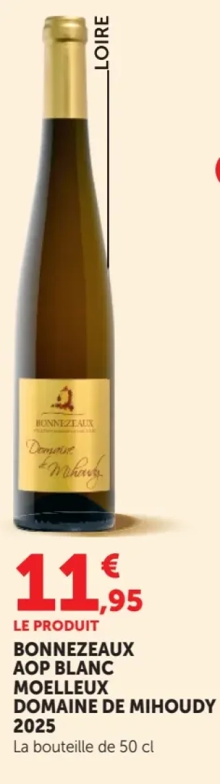 Bonnezeaux AOP Blanc Moelleux Domaine de Mihoudy