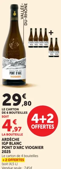 Ardèche IGP Blanc Pont d'Arc Viognier 2025