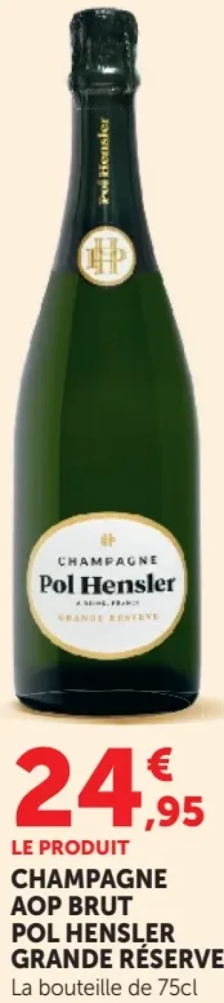 CHAMPAGNE AOP BRUT POL HENSLER GRANDE RÉSERVE