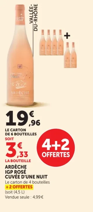 Cuvée d'Une Nuit Ardèche IGP Rosé