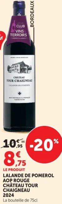 LALANDE DE POMEROL AOP ROUGE CHÂTEAU TOUR CHAIGNEAU 2024