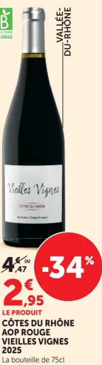 Côtes du Rhône AOP Rouge Vieilles Vignes 2023