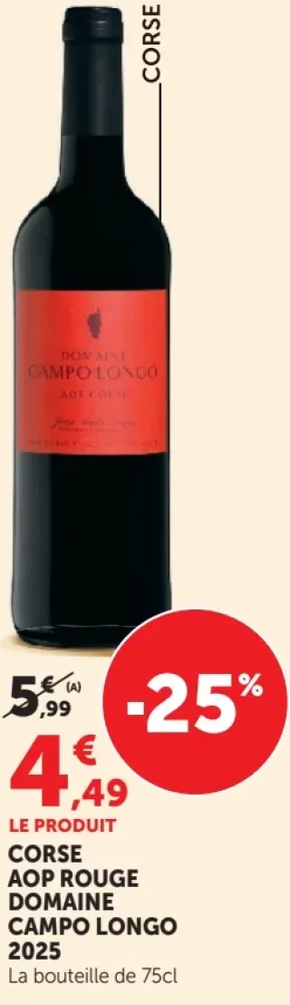 Corse AOP Rouge Domaine Campo Longo 2023