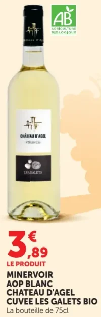 Château d'Agel Cuvée Les Galets Bio Minervois AOP Blanc