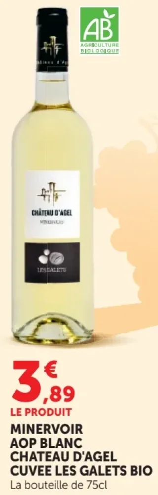 Château d'Agel Cuvée Les Galets Bio Minervois AOP Blanc
