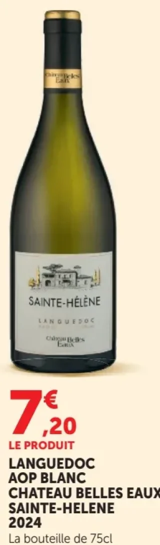 LANGUEDOC AOP BLANC CHATEAU BELLES EAUX SAINTE-HELENE 2024