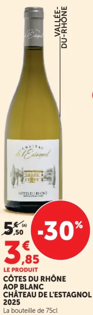 Côtes du Rhône AOP Blanc Château de l'Estagnol