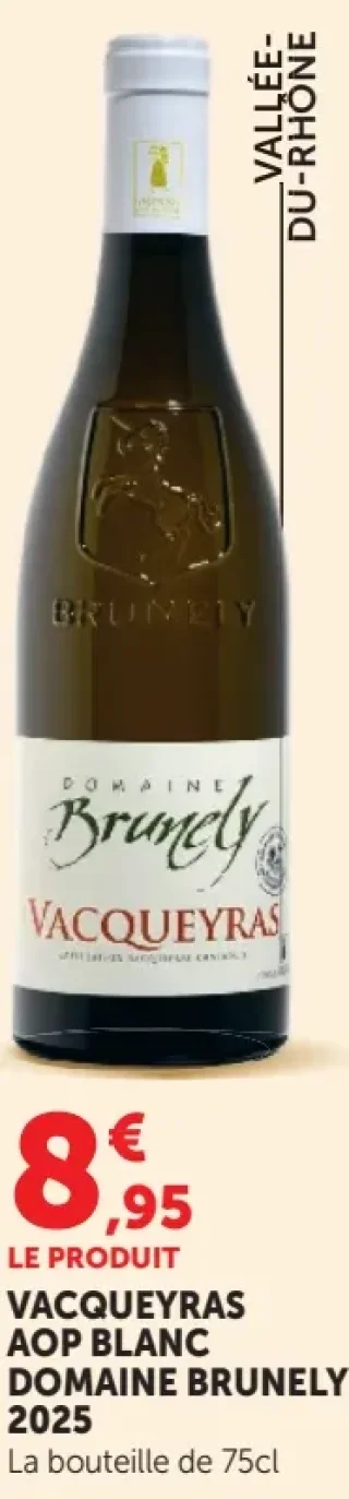 Vacqueyras AOP Blanc Domaine Brunely