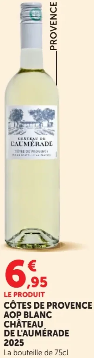 Côtes de Provence AOP Blanc Château de l'Aumérade