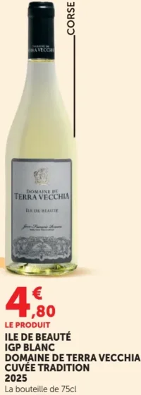 Île de Beauté IGP Blanc Domaine de Terra Vecchia Cuvée Tradition