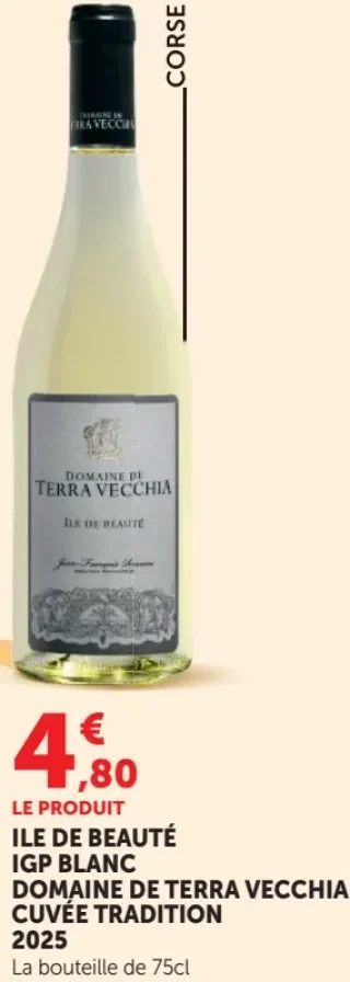 Île de Beauté IGP Blanc Domaine de Terra Vecchia Cuvée Tradition
